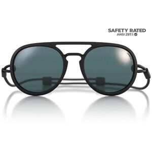 Ombraz Sunglasses Armless Dolomite Charcoal Frame Polarized Grey Lens $160 MSRP